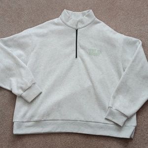 Oversized quarter zip